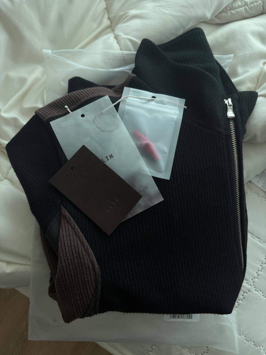 [당일발송] m Xlim ep.9 Jersey 져지 블랙 브라운 상품이미지1