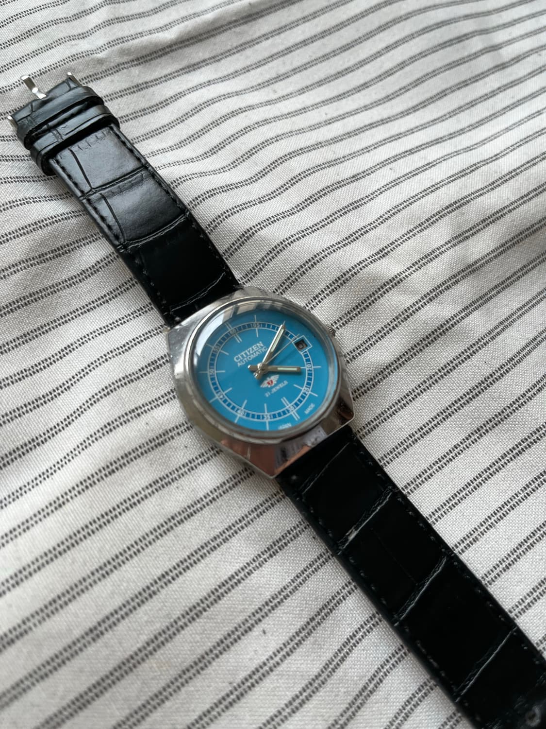 씨티즌 오토매틱 블루 다이얼 드레스 시계 상품이미지5