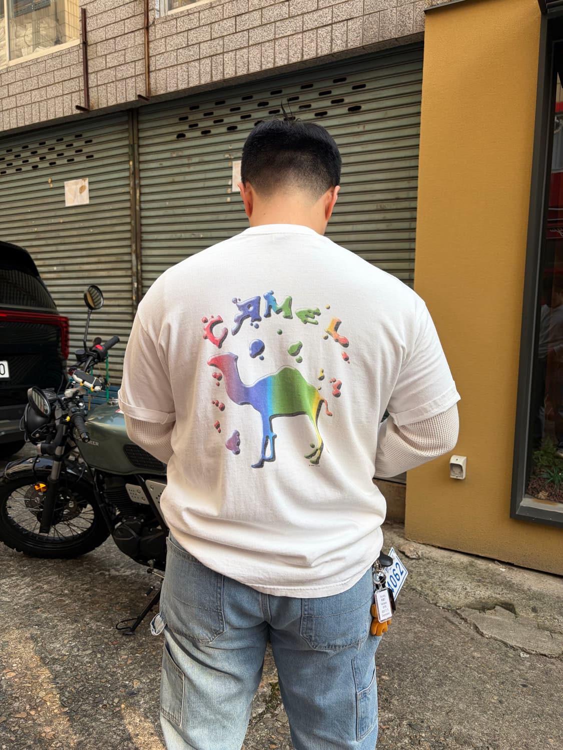 90‘s Camel Cigarettes Rainbow logo T 상품이미지1