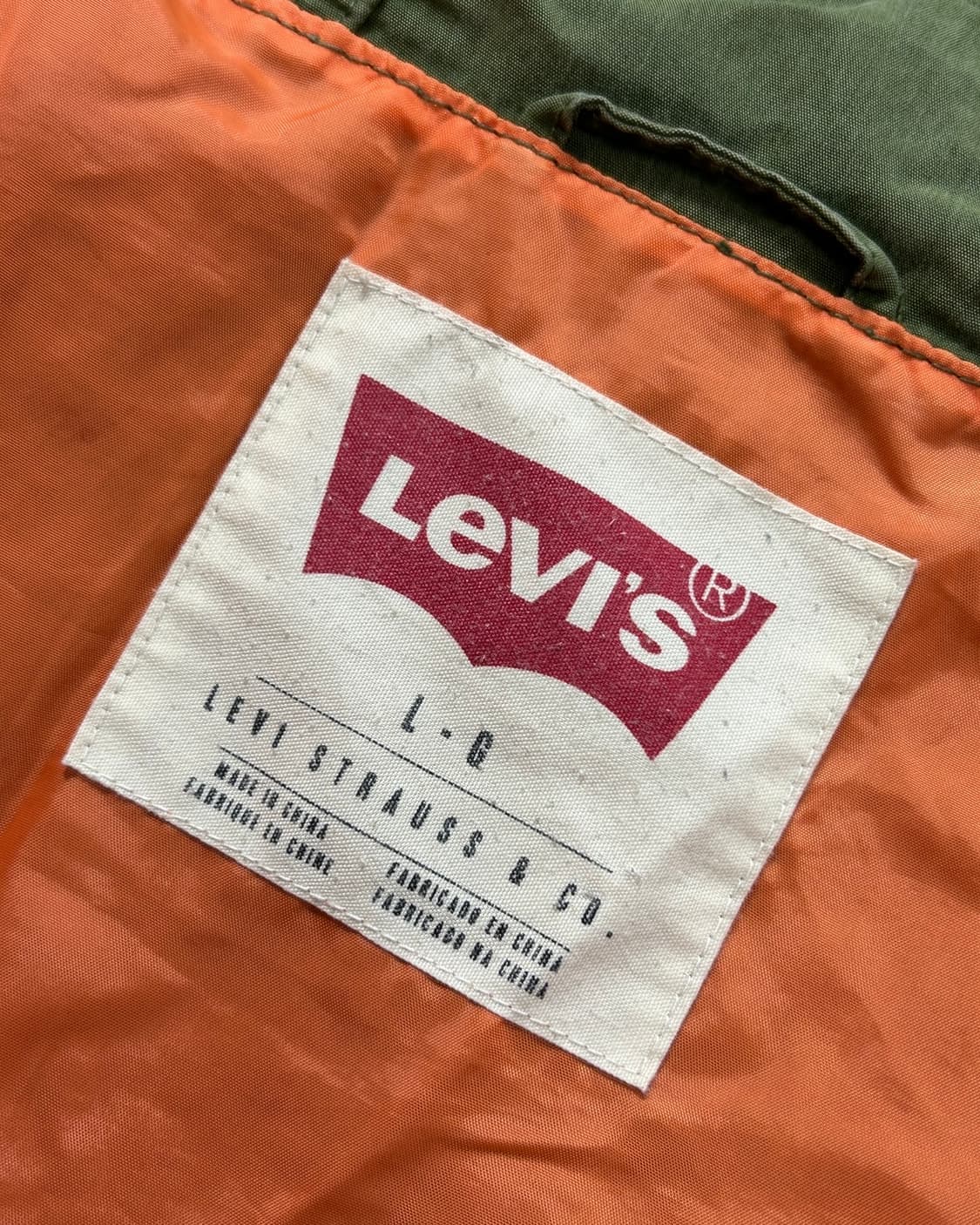 리바이스 카키 밀리터리 자켓  상품이미지7