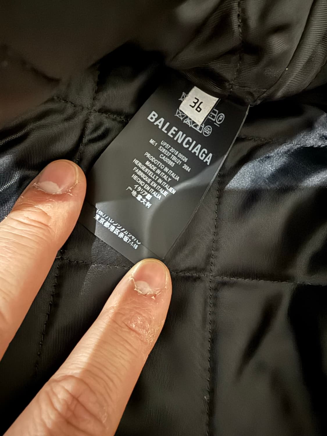 [36] 발렌시아가 하운드투스 발마칸 코트 상품이미지5