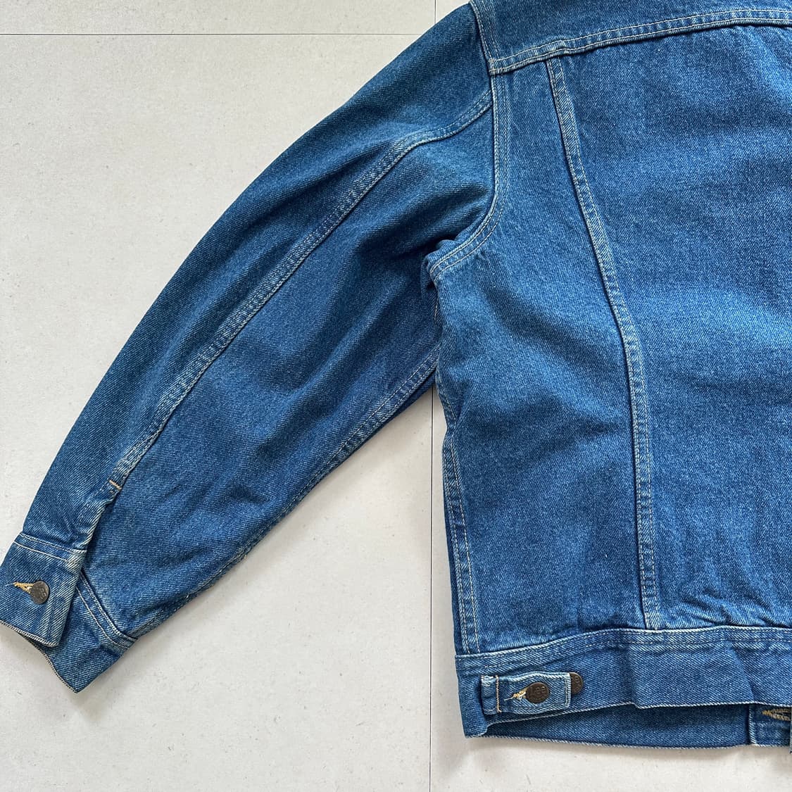 70s 리 체크안감 트러커 데님자켓 MADE IN USA 상품이미지9