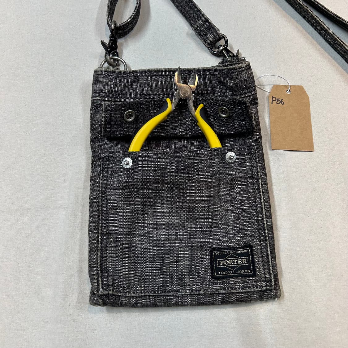 요시다 포터 온스 코튼 데님 크로스백 숄더백 P56 상품이미지3