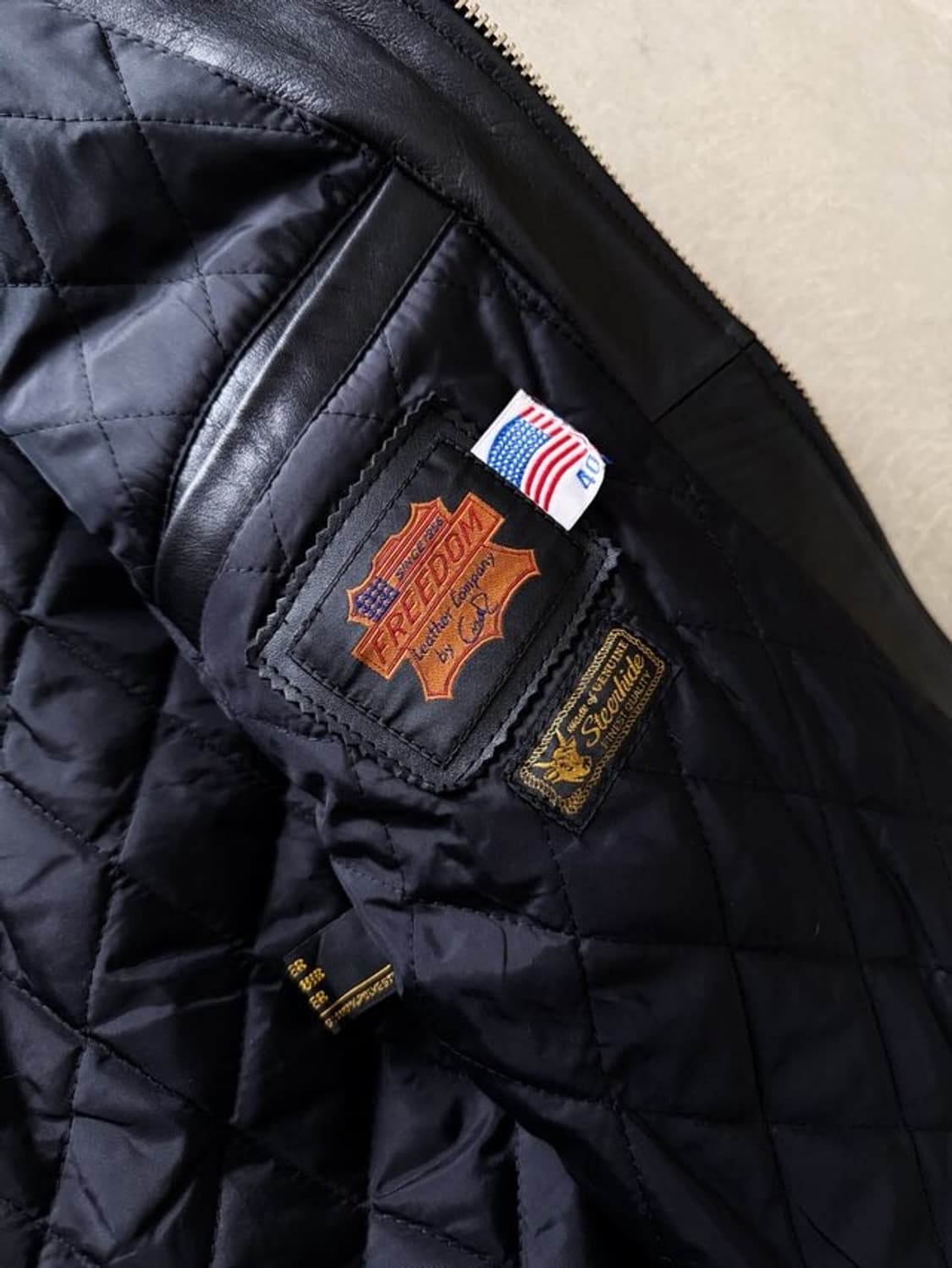 Freedom cowhaid Leather rider jacket 상품이미지7