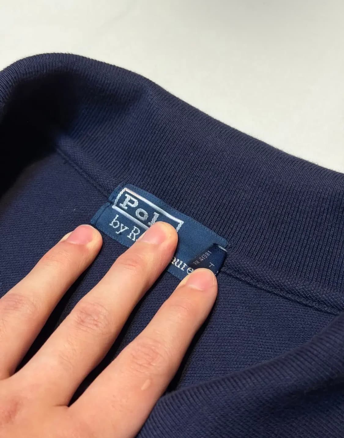 폴로 랄프로렌 빅포니 롱슬리브 카라티 네이비 상품이미지3