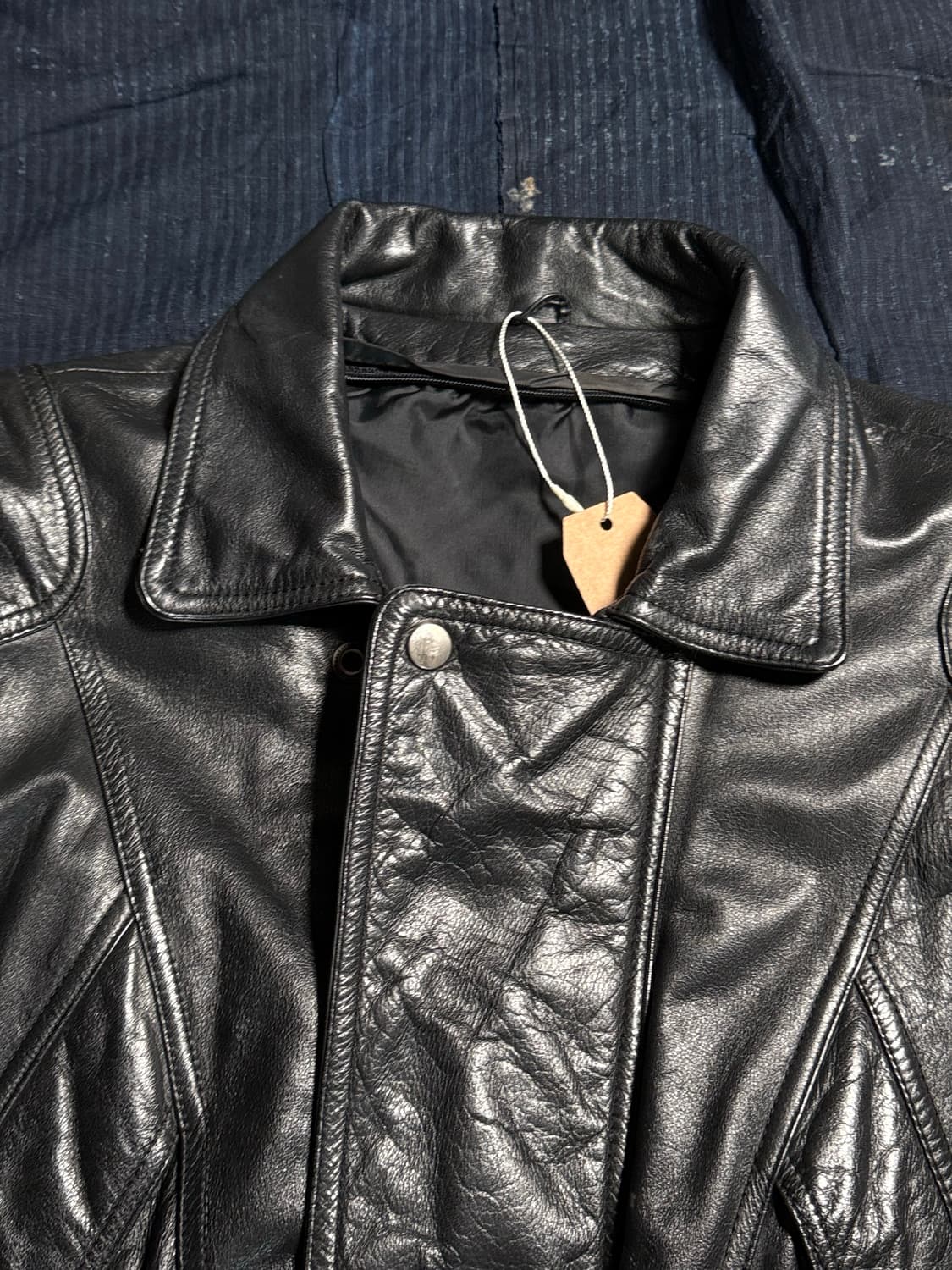 빈티지 레더 봄버자켓 100-105 상품이미지2