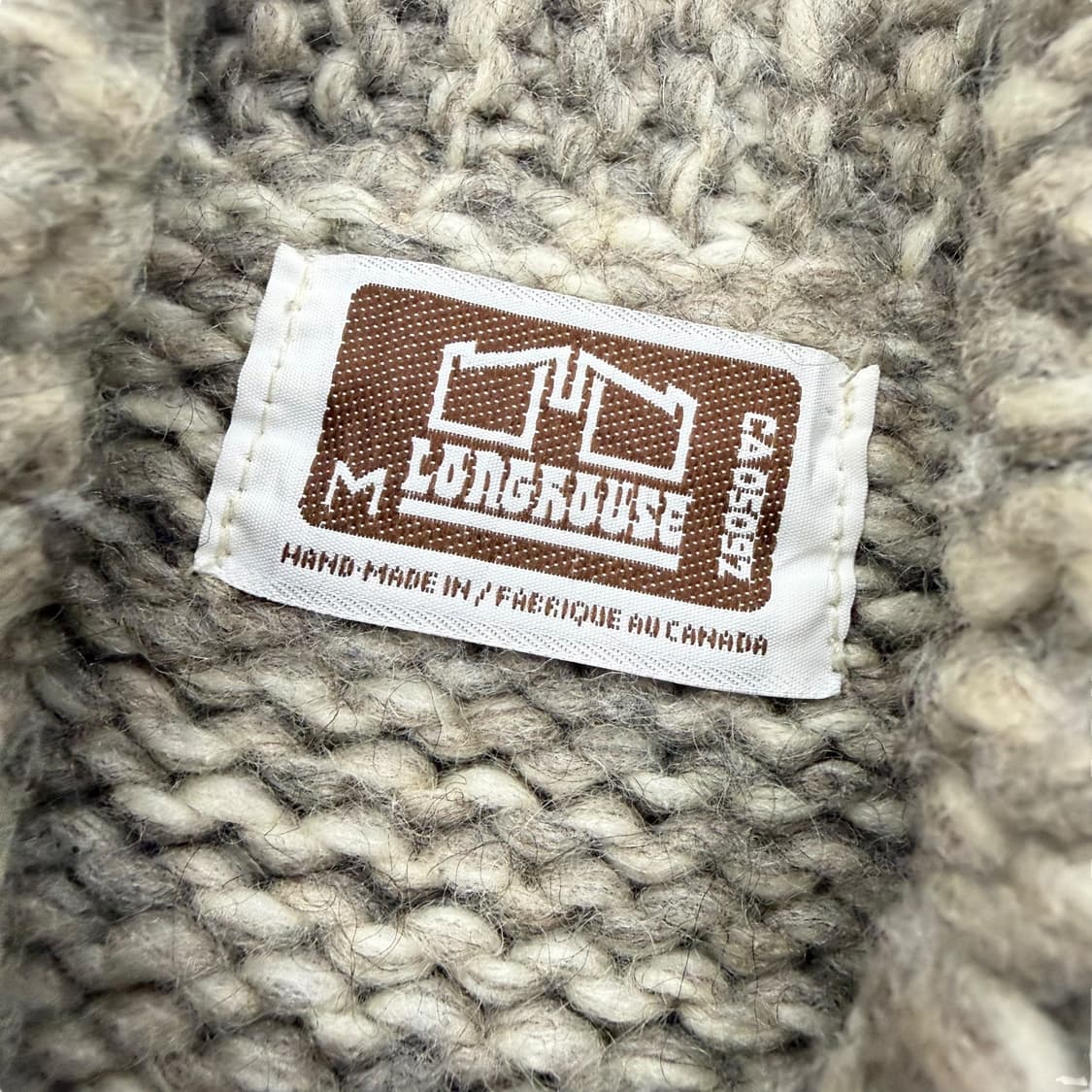 LONG HOUSE 캐나다 헤비울 코위찬 스웨터 집업 상품이미지7