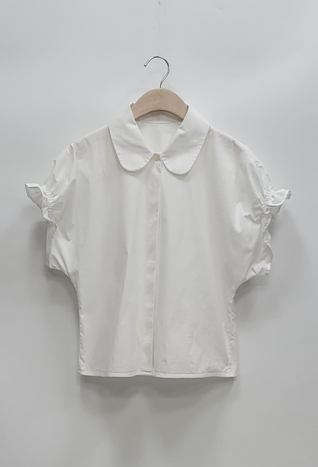 COS 21SS 코스 퍼프 슬리브 블라우스 셔츠 / 여 EUR34 화이트 상품이미지1