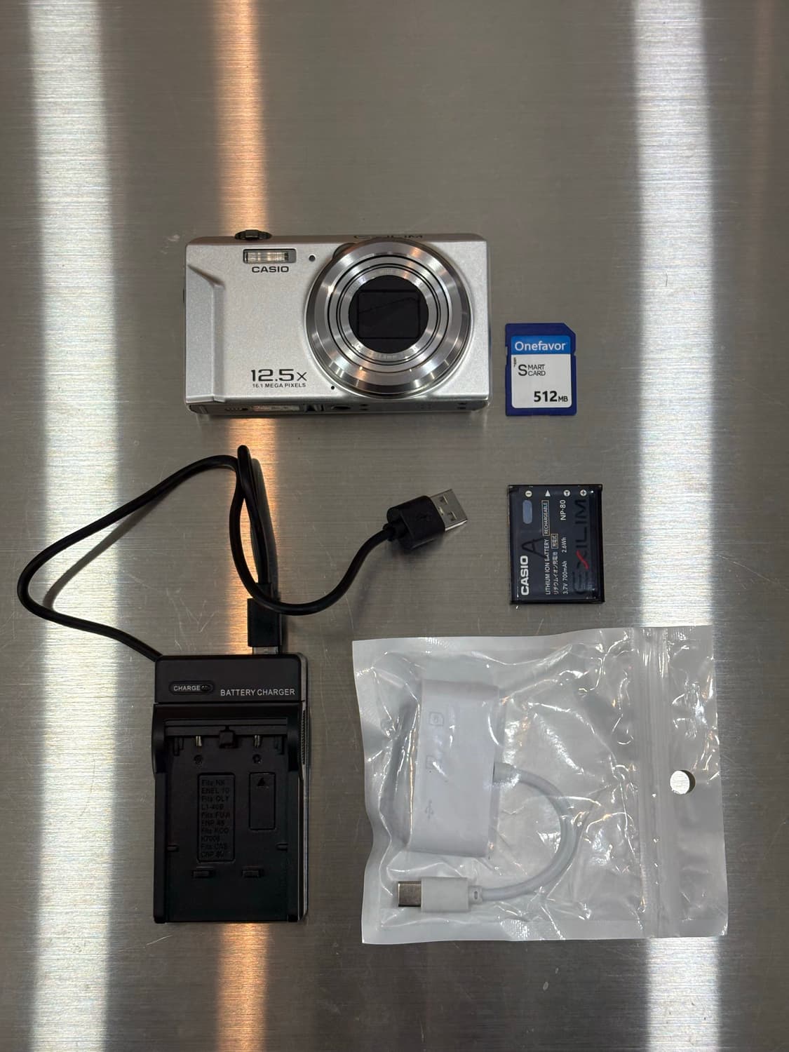 날짜표시)카시오 엑슬림 zs-160 실버 빈티지디카 상품이미지2