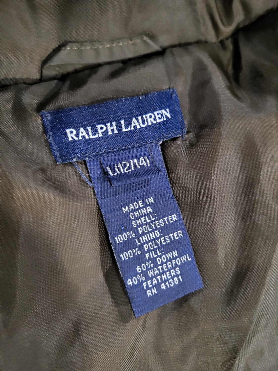 랄프로렌 12/14세 다운패딩 상품이미지6
