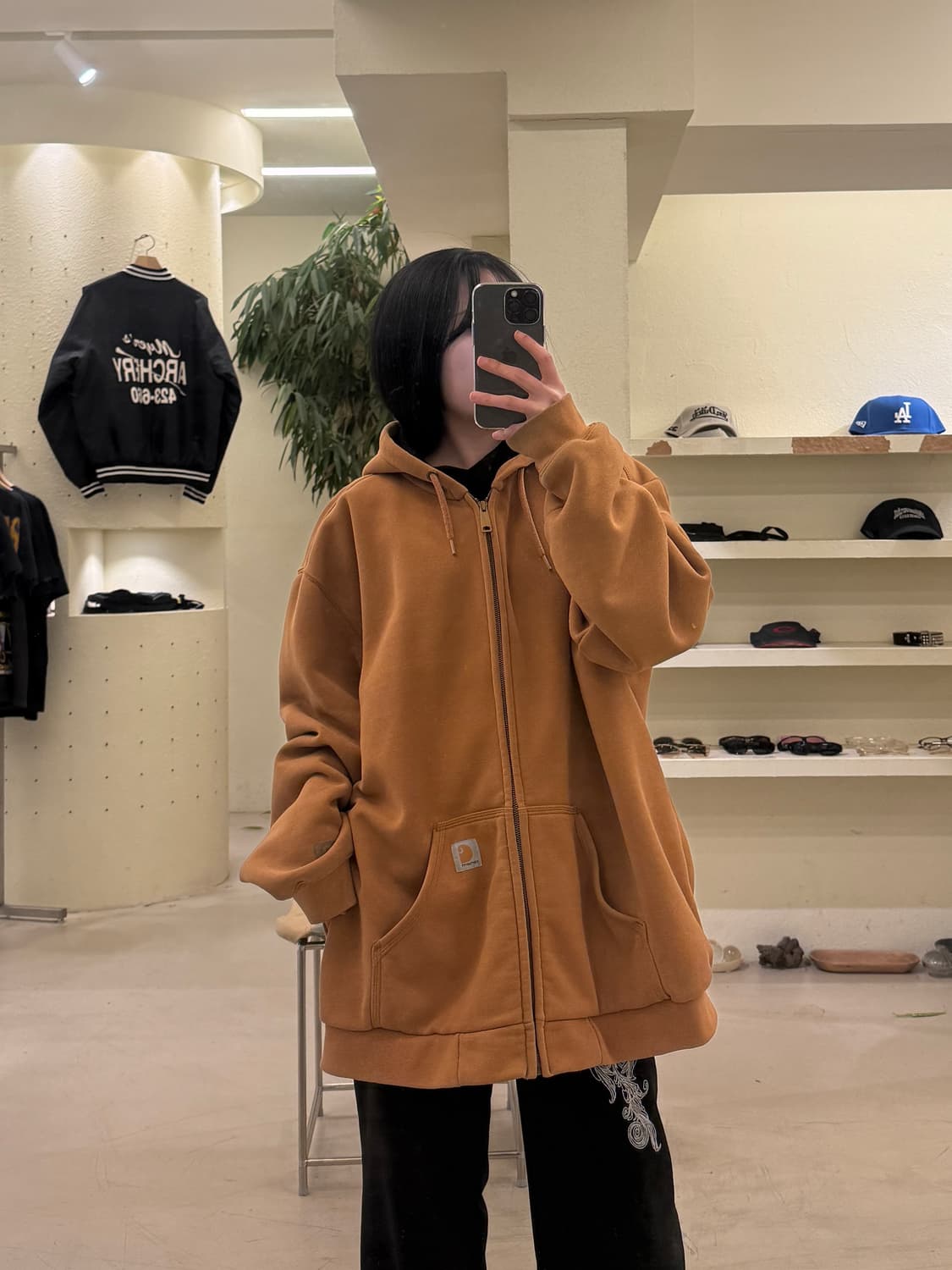 칼하트 브라운 집업 후드 U217 상품이미지1