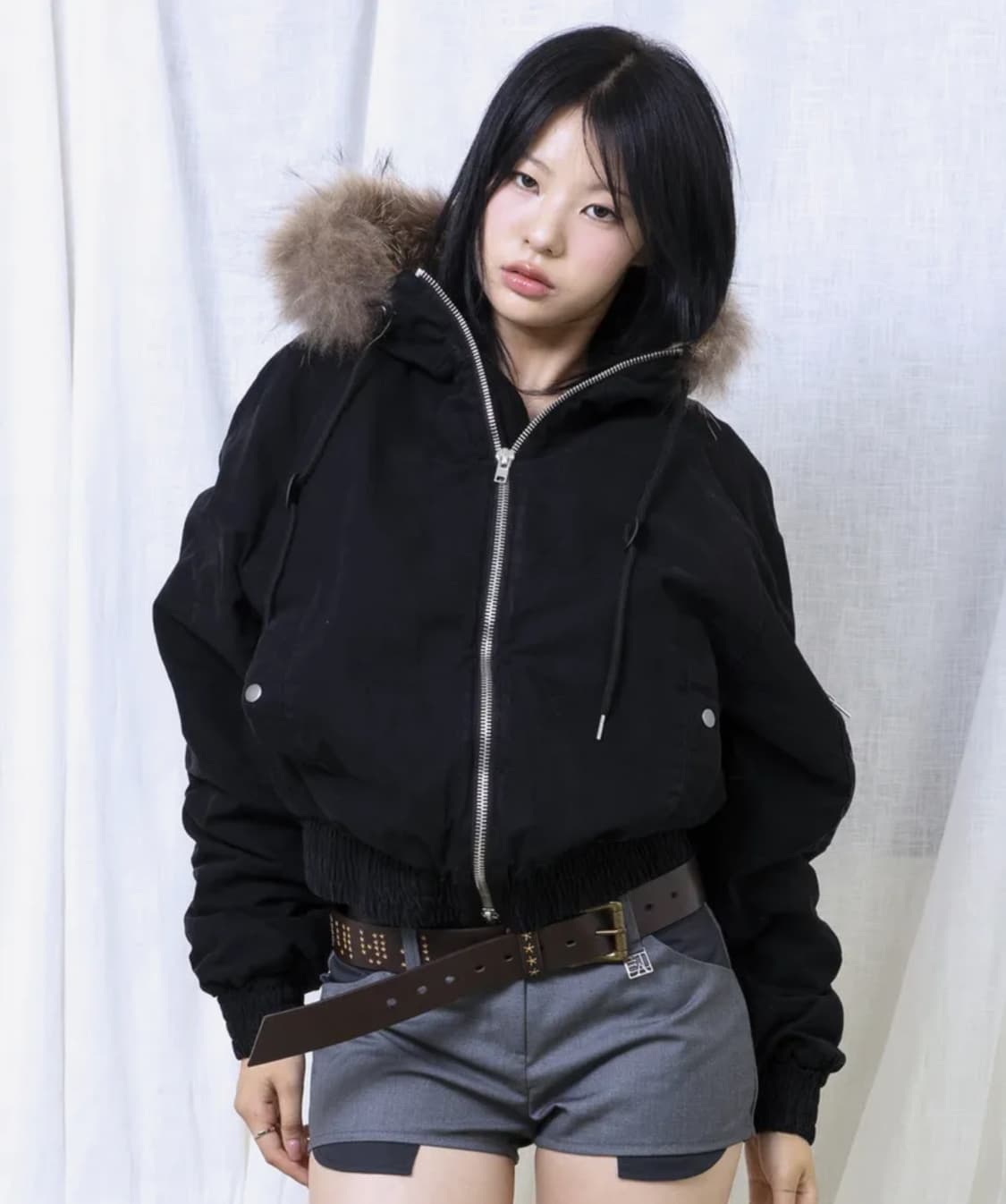 글랙 러스티 N2B 숏 파카 (BLACK) 상품이미지1