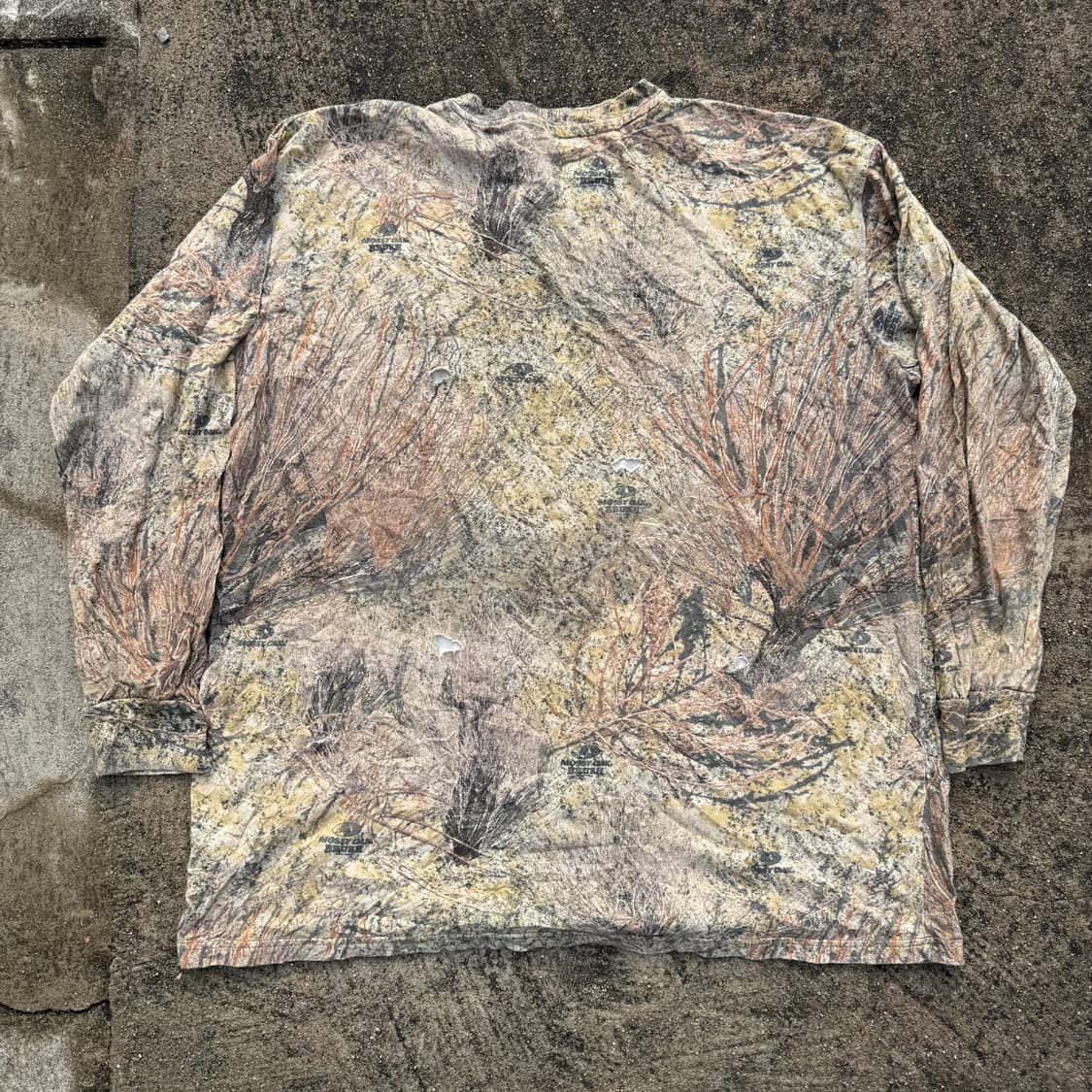 [XXL] 리얼트리 패턴 롱슬리브 긴팔티 상품이미지2