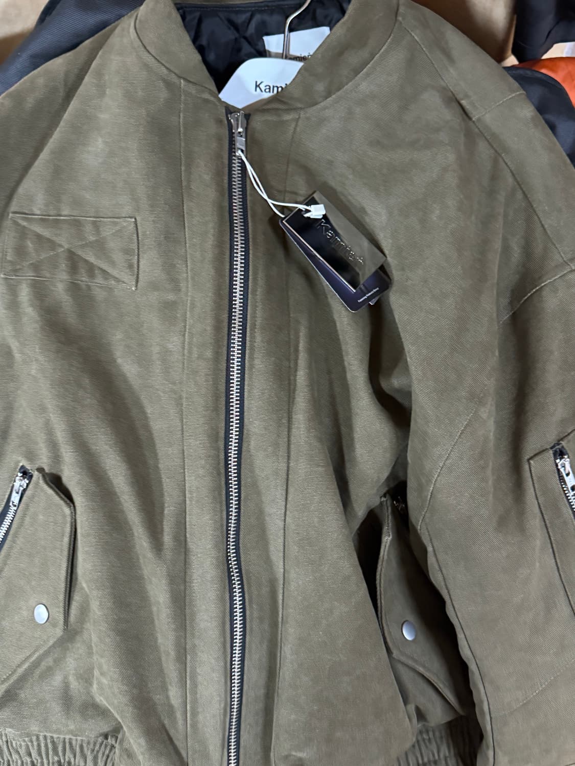 카미엔 트루퍼 MA-1 올리브 블루종 상품이미지2