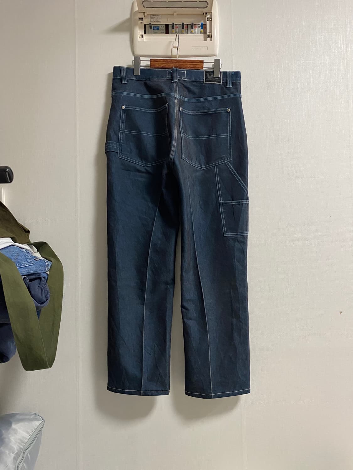 (34)USA 빈티지 네온블루 워싱 카펜터 워크 데님 팬츠 상품이미지5