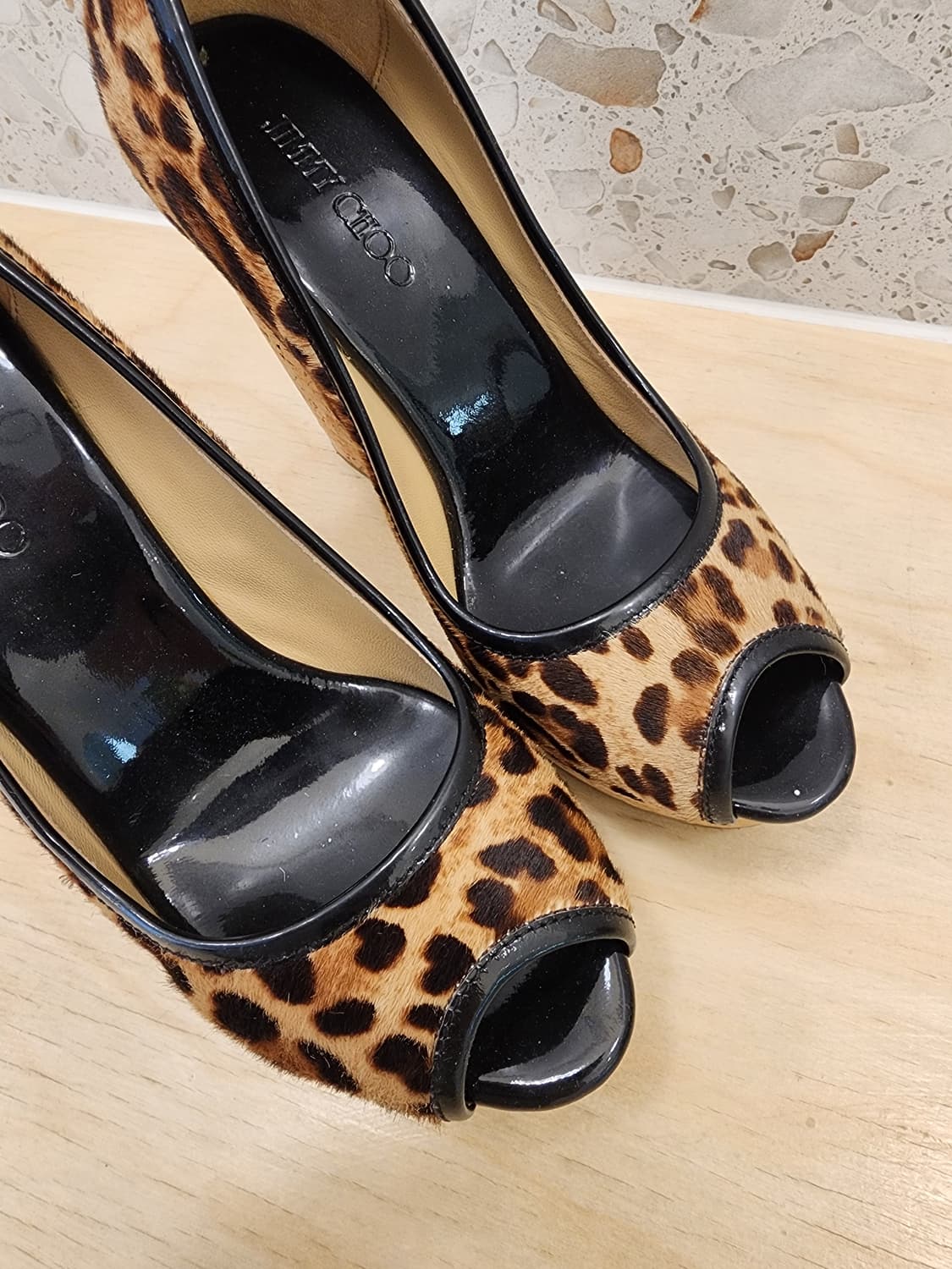 지미추 네오파드 오픈토 웨지힐 35 1/2 상품이미지4