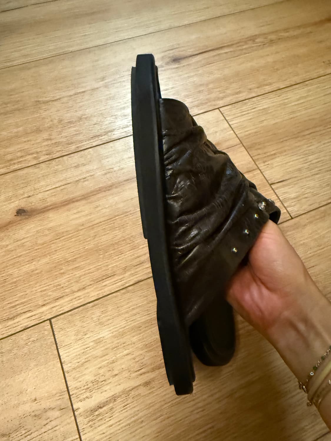 네거티브쓰리 샌들 고트스킨 슬라이드 브라운 2sz 상품이미지7