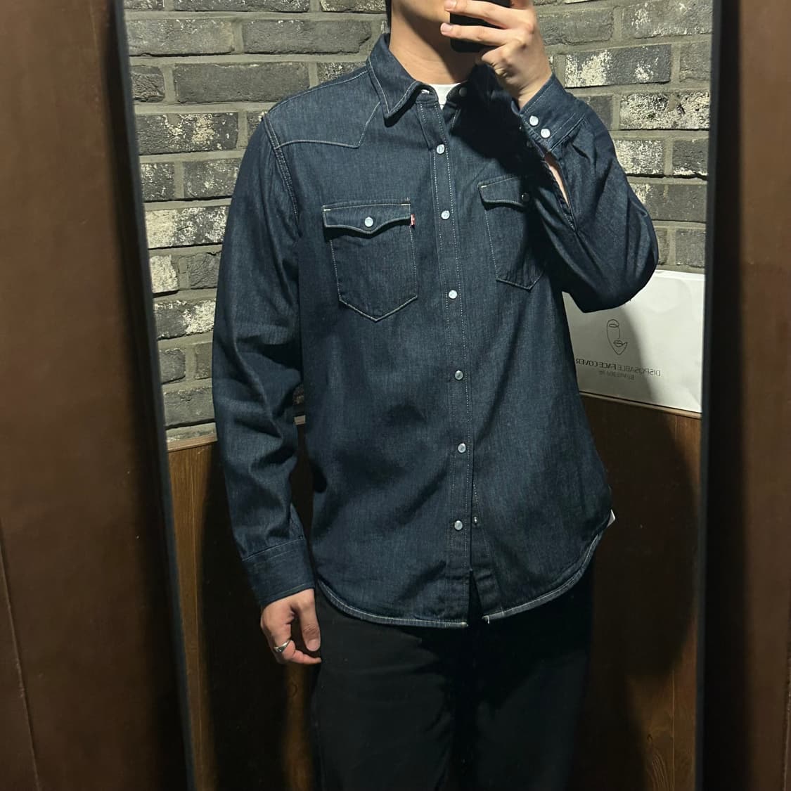 L) 리바이스 스탠다드 투포켓 웨스턴 데님 셔츠 상품이미지10