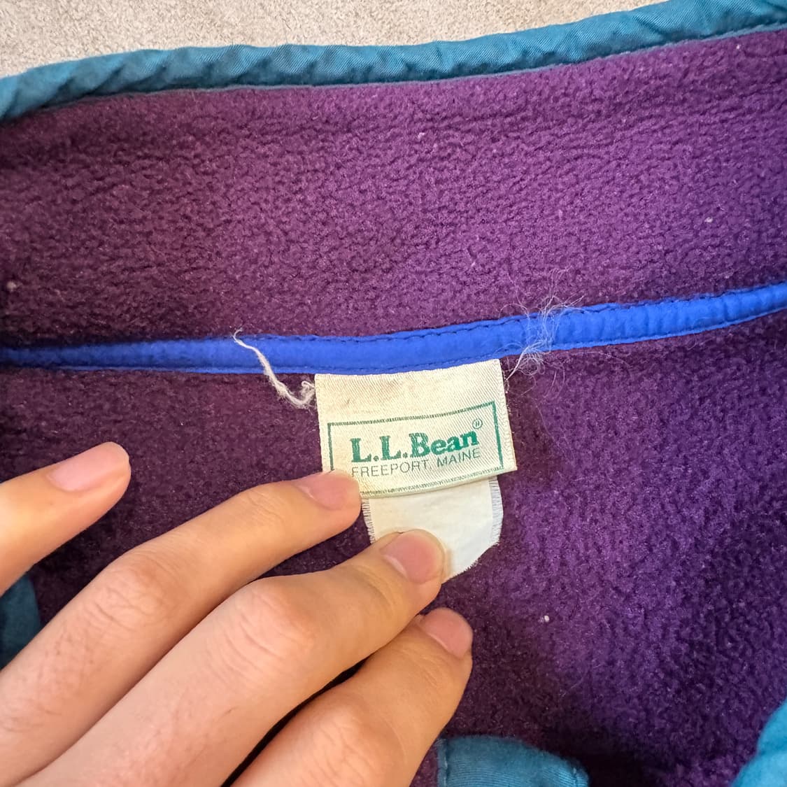 90s L.L.bean 90년대 생산 엘엘빈 버건디 신칠라 스냅티 상품이미지5