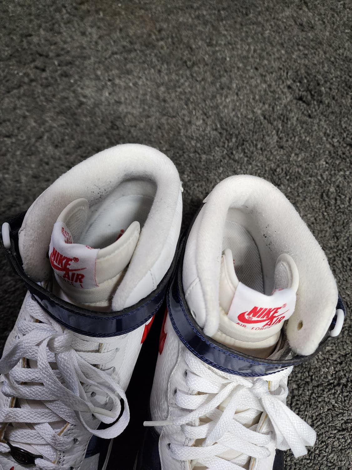 나이키 에어포스1 미드 유니버시티 레드 앤 미드나잇 네이비 295 상품이미지6