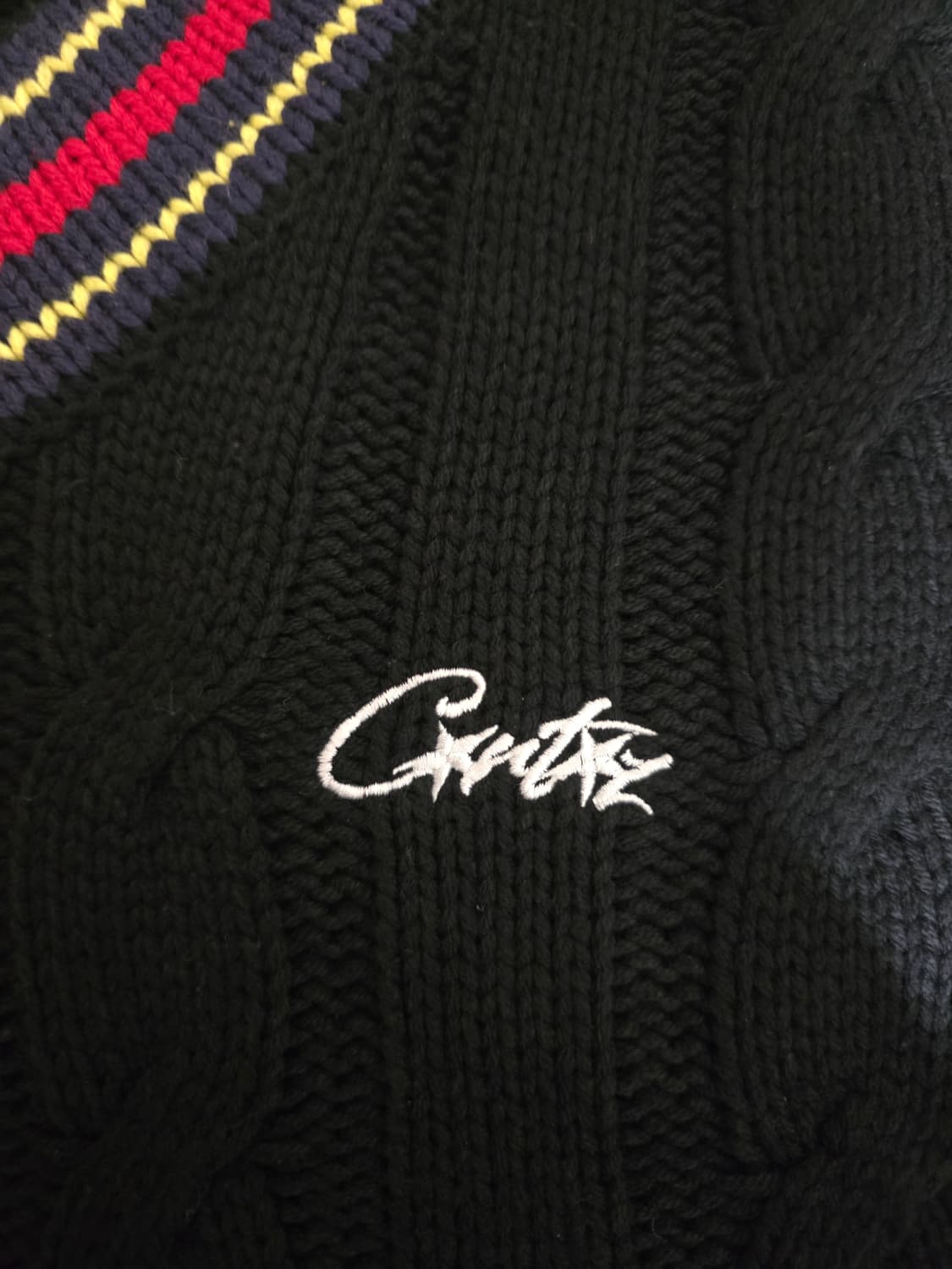 코르테이즈 윔블던 케이블 니트 스웨터 블랙 M 상품이미지4