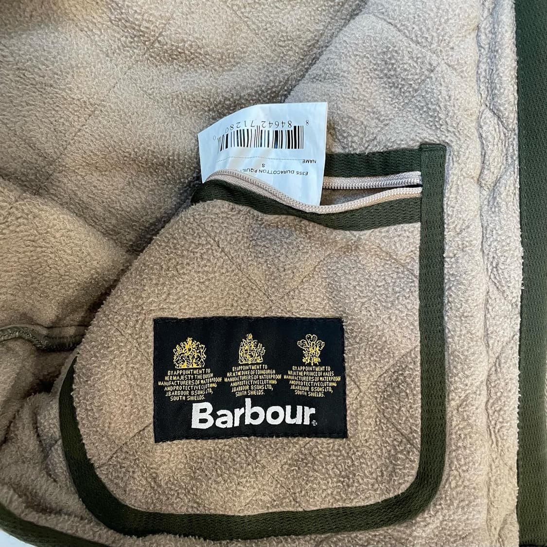 바버 퀼팅 후리스 자켓 상품이미지6