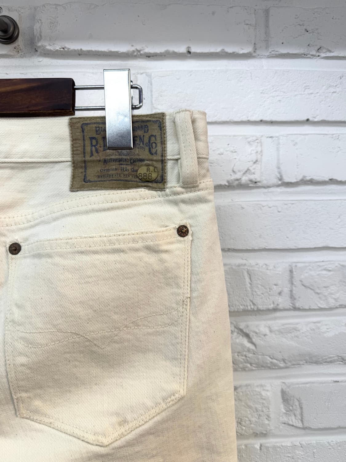 로렌 랄프로렌 블루 라벨 화이트 데님 진 상품이미지6