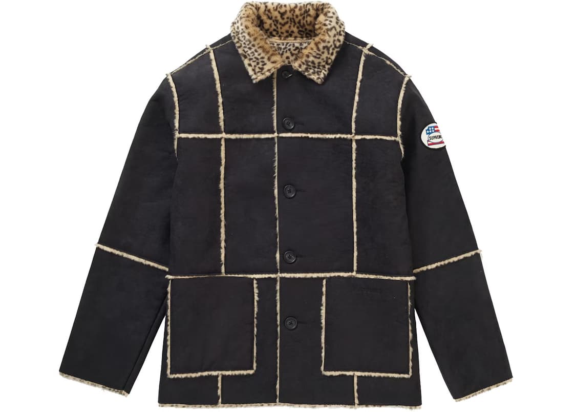 슈프림 리버시블 스웨이드 코트 재킷 M 상품이미지2