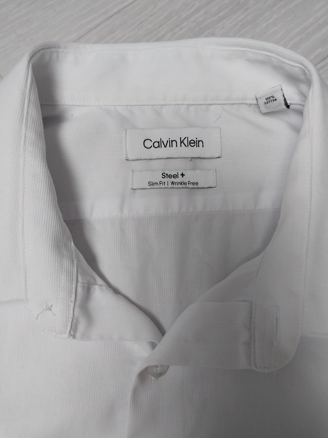 캘빈클라인 화이트 슬림핏 셔츠 상품이미지4