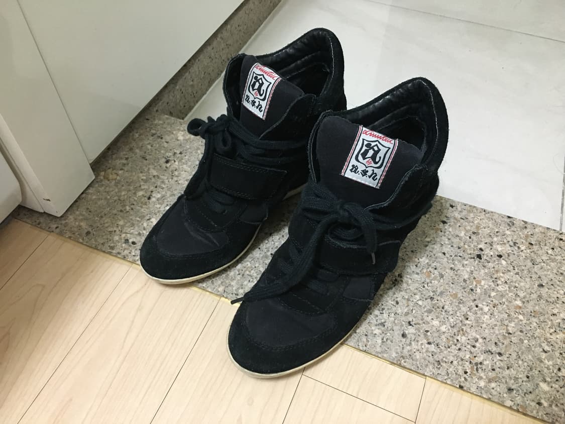 Ash 아쉬 히든 웨지 스웨이드 스니커즈 38 상품이미지1