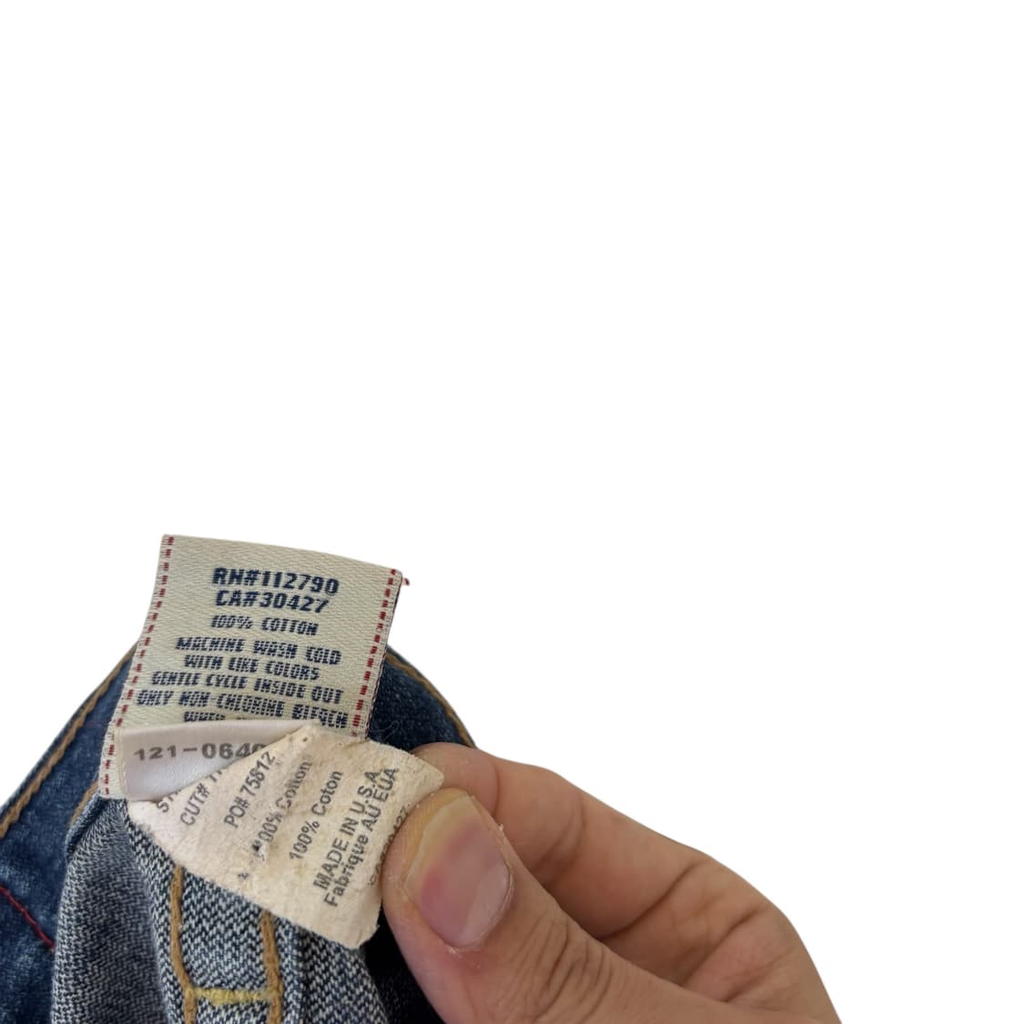 트루릴리전 USA 디스트로이드 부츠컷 팬츠 상품이미지4