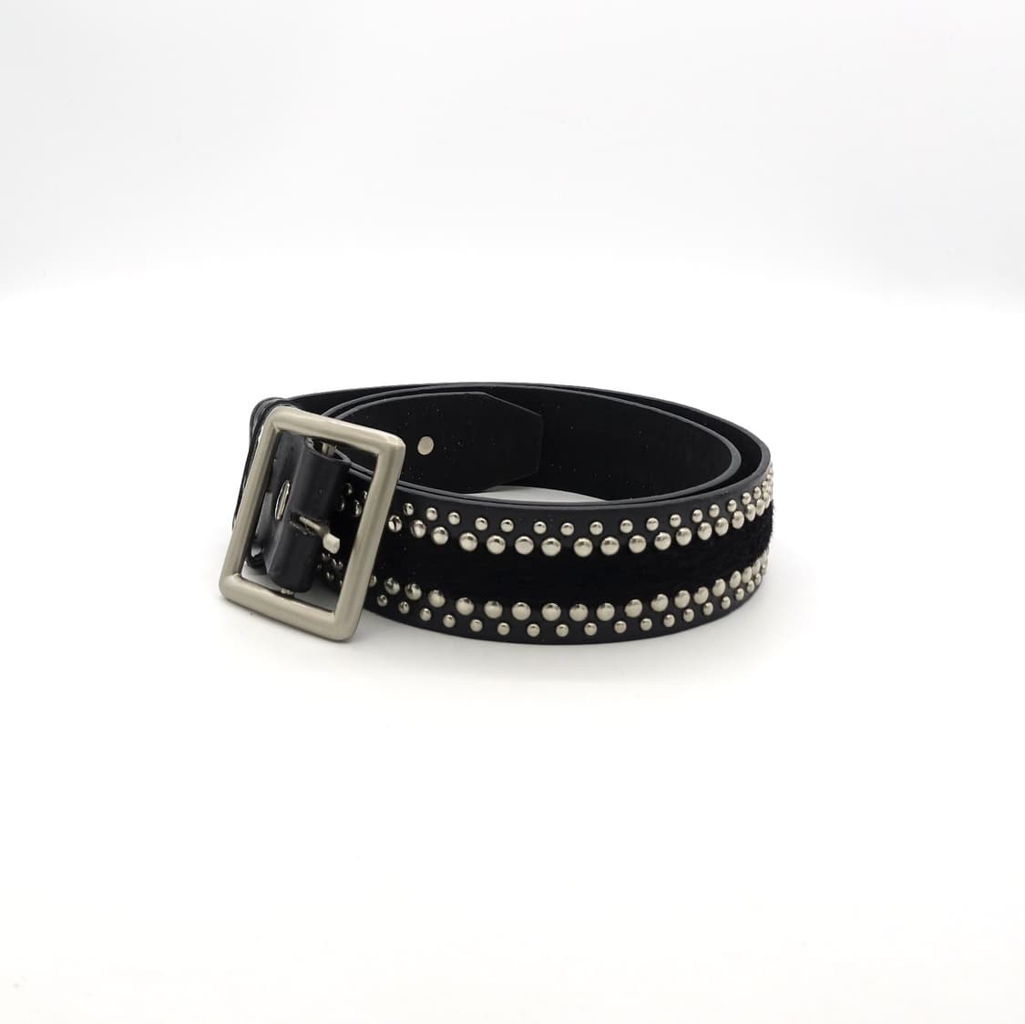 VINTAGEBELT 빈티지 스탓츠 송치 디테일 스터드 블랙 레더벨트 상품이미지2