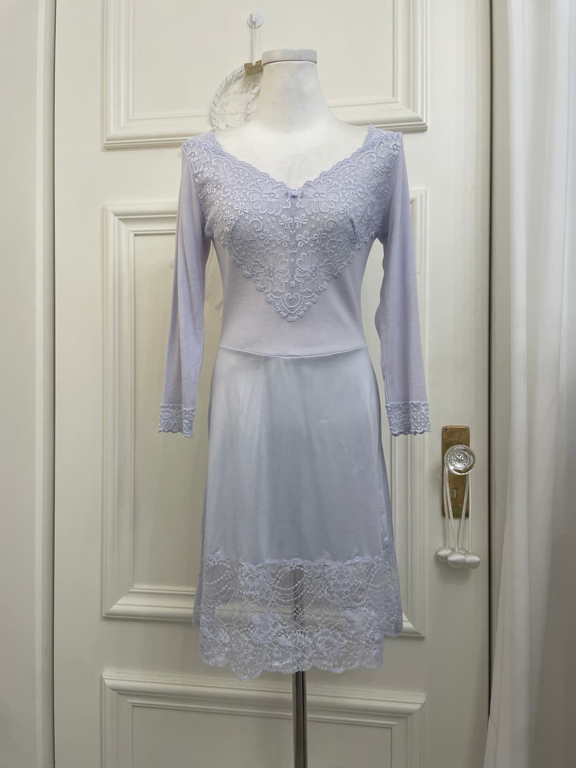 blueberry basic open cardigan&lace slip 상품이미지5