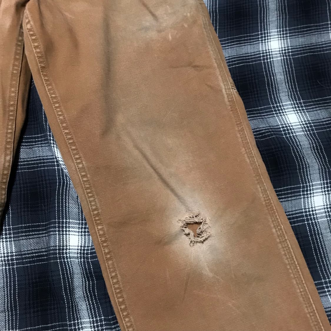 칼하트 빈티지 카펜터 헤비 덕 캔버스 레귤러 루즈 핏 상품이미지2