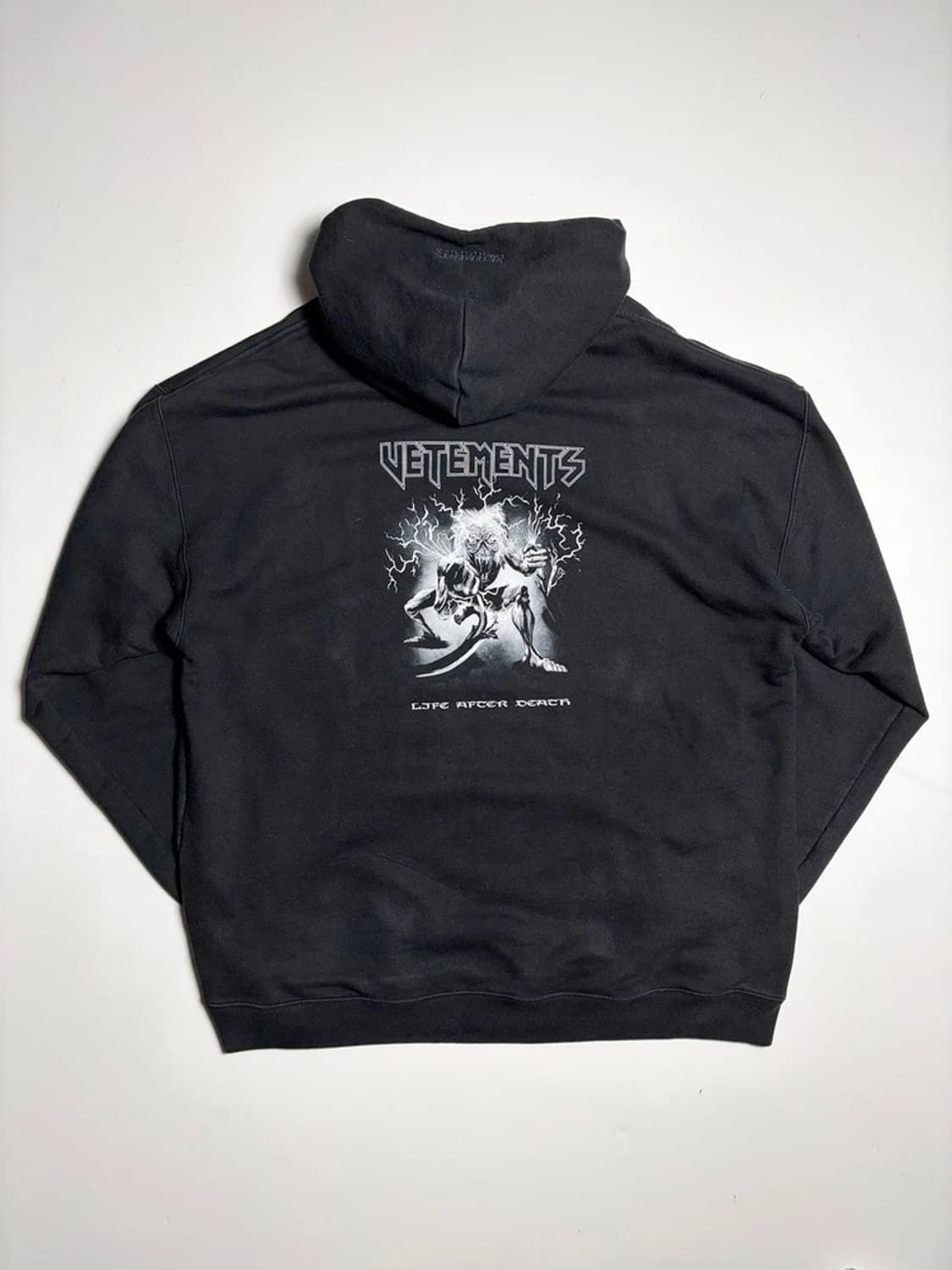 베트멍 21SS 일렉트릭 로고 헤비메탈 후드티 R1295 상품이미지5