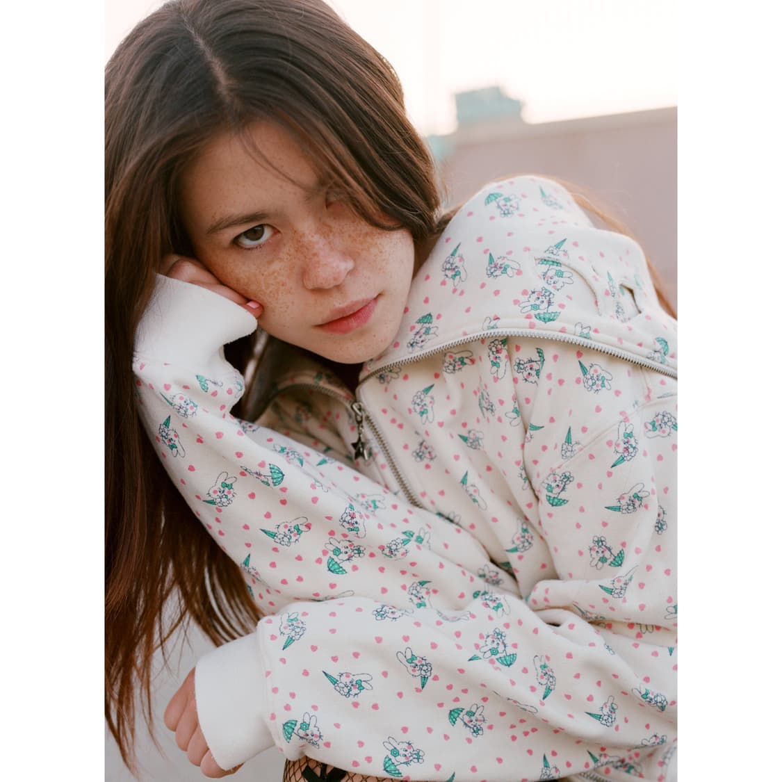 애슐리 윌리엄스 토끼 후드집업 상품이미지2