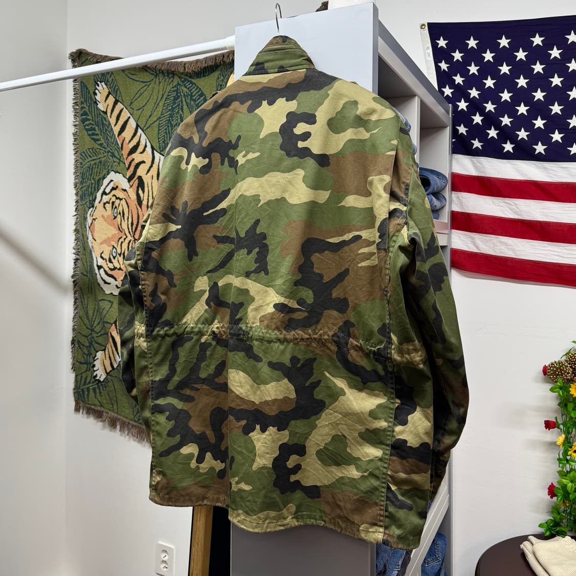 80s Duck Bay 우드랜드 M65 필드 자켓 (XL)   상품이미지4