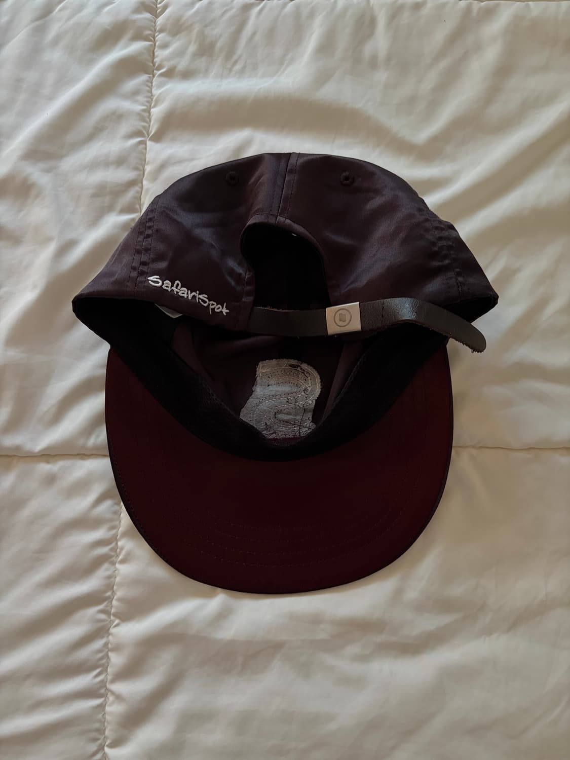 사파리스팟 모자 EMBLEM PATCH SATIN CAP (BROWN) 상품이미지3