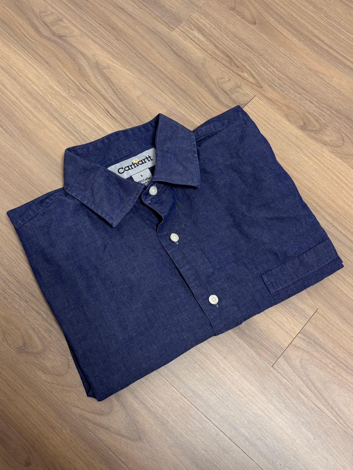 칼하트 셔츠 L 데님네이비 상품이미지3