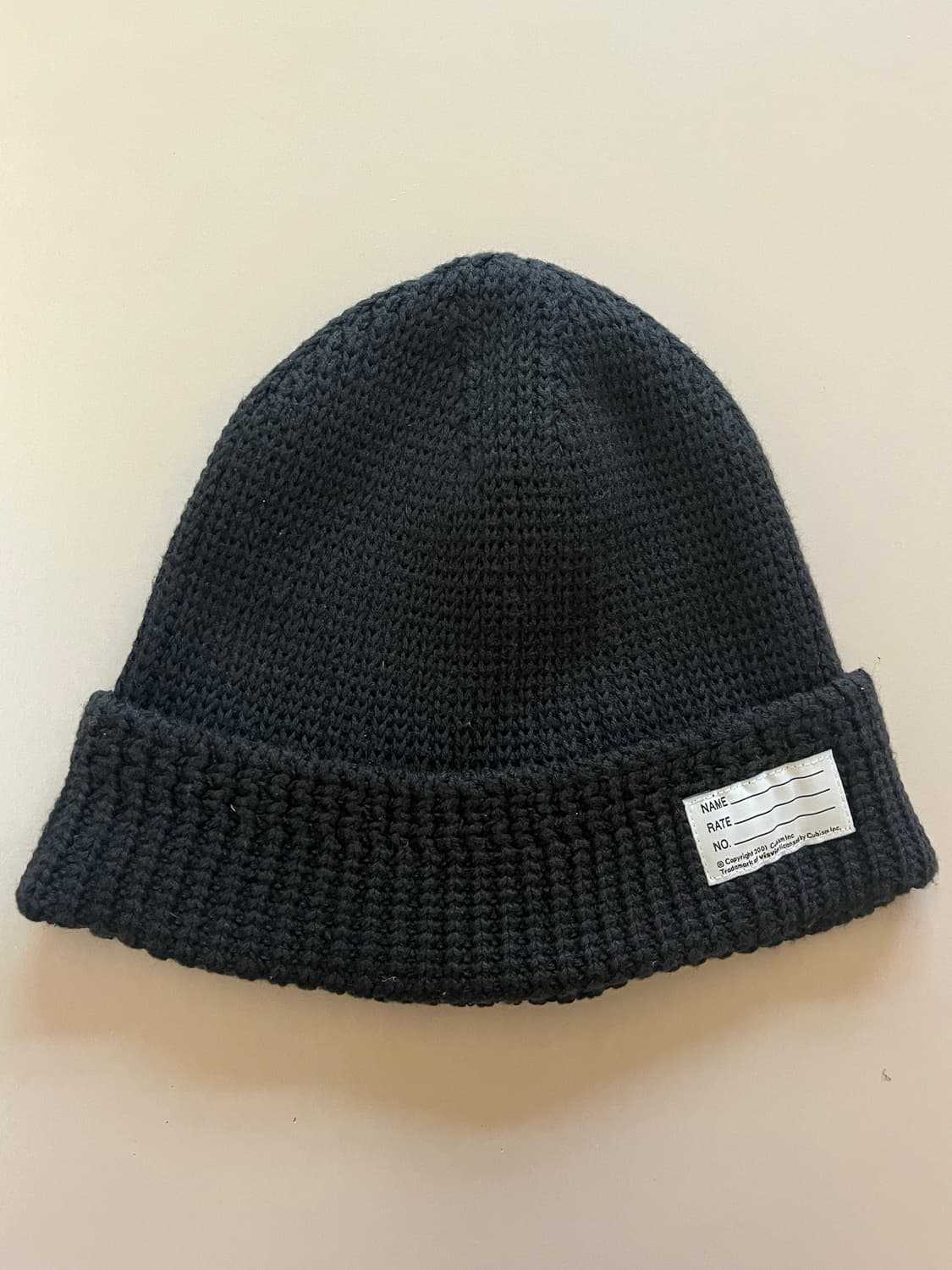 VISVIM COTTON WATCH CAP BLACK 상품이미지1