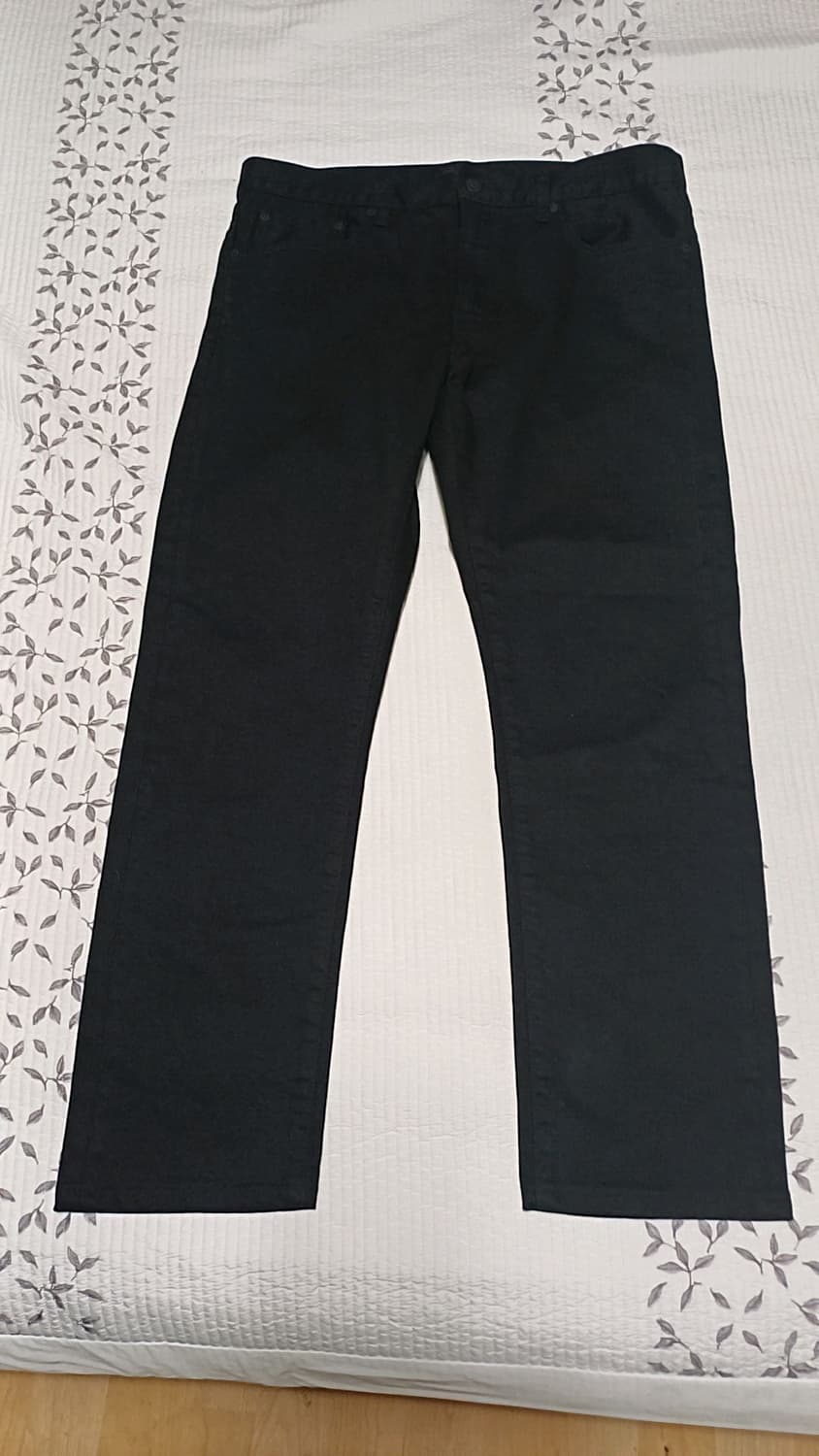 유니클로 슬림블랙진 실측33인치 기장97 상품이미지1