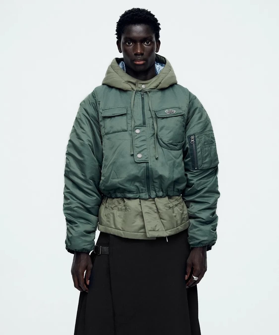 앤더슨벨 헤이든 베스트 레이어드 패디드 자켓 s/m 상품이미지1