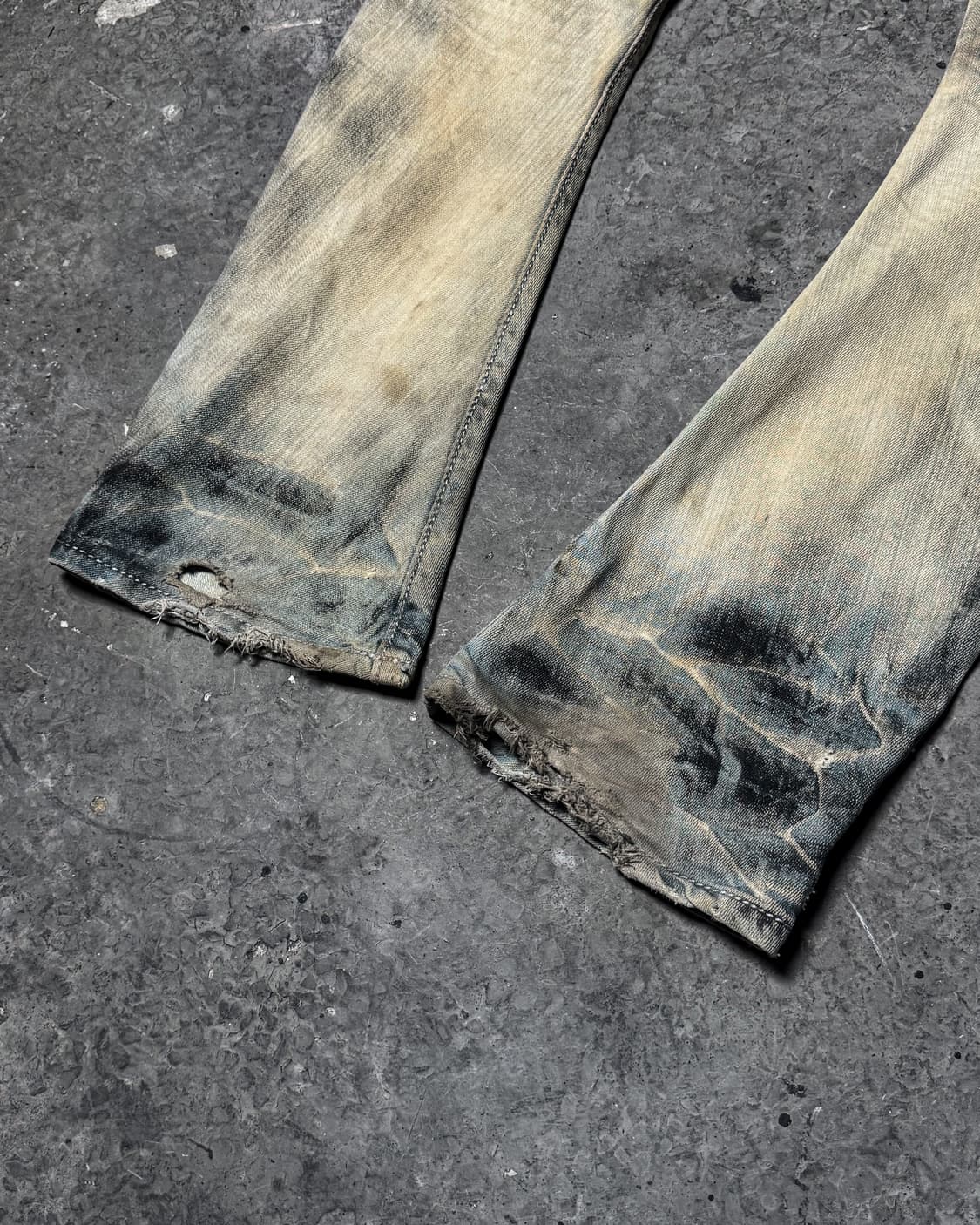 BUFFALO BOBS – Bleach Wash Boot-cut Deni 상품이미지7