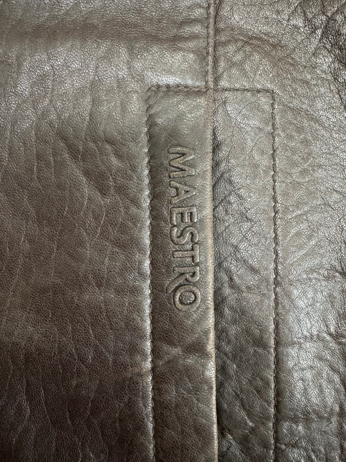 빈티지 마에스트로 브라운 양가죽 레더 가죽 자켓 상품이미지6