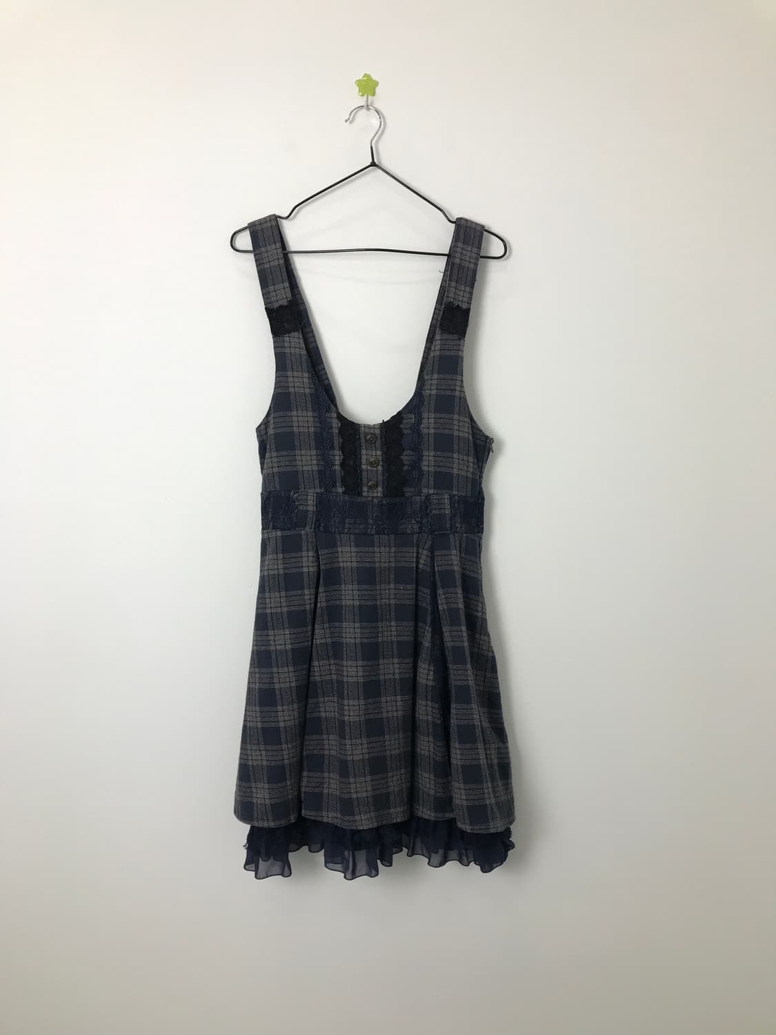 axes femme Plaid Layered Skirt Dress 상품이미지6