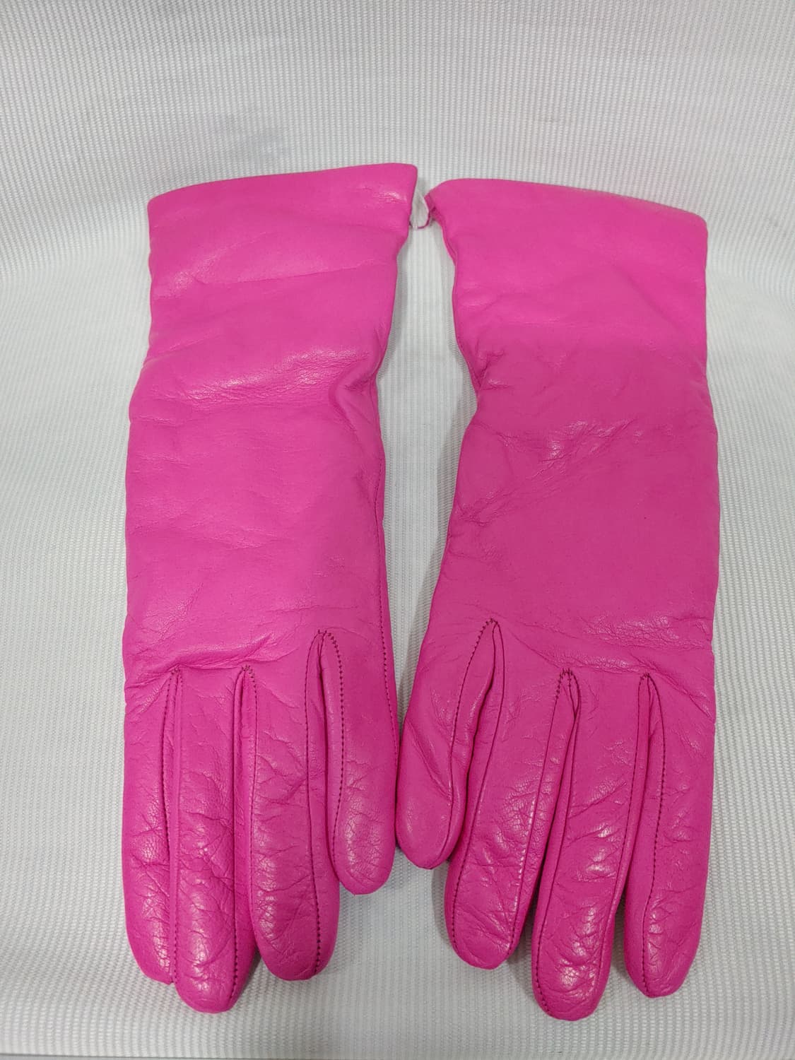 새상품 포르톨라노 핑크 양가죽 장갑 긴 장갑 상품이미지2