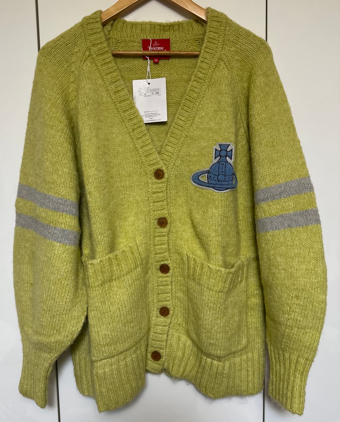 비비안웨스트우드일본판 레드라벨 울모헤어가디건 남여공용 상품이미지1