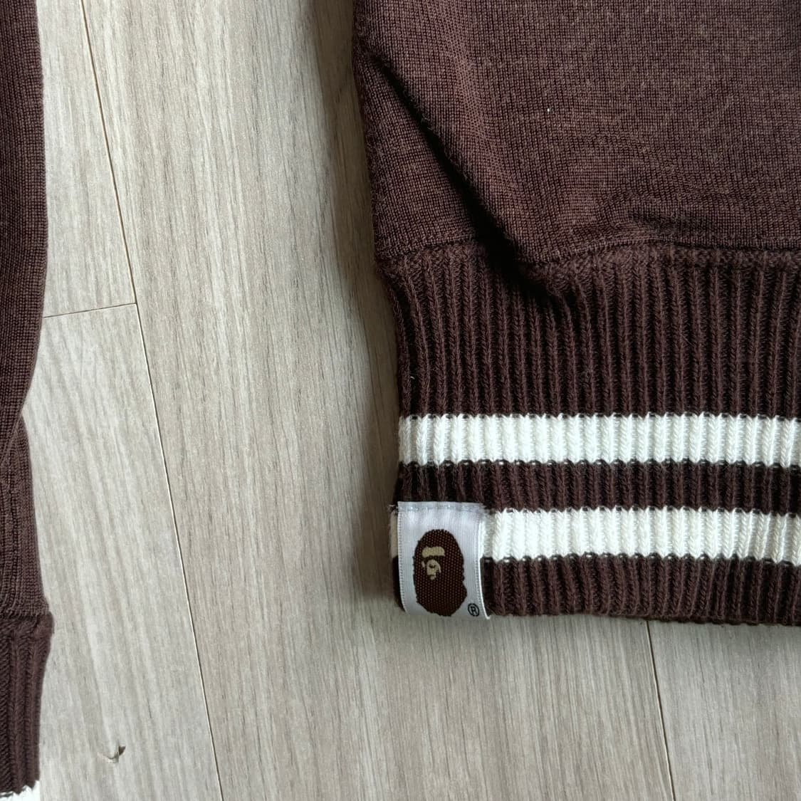 BAPE 저지 바시티 자켓 Brown (Small) 상품이미지3