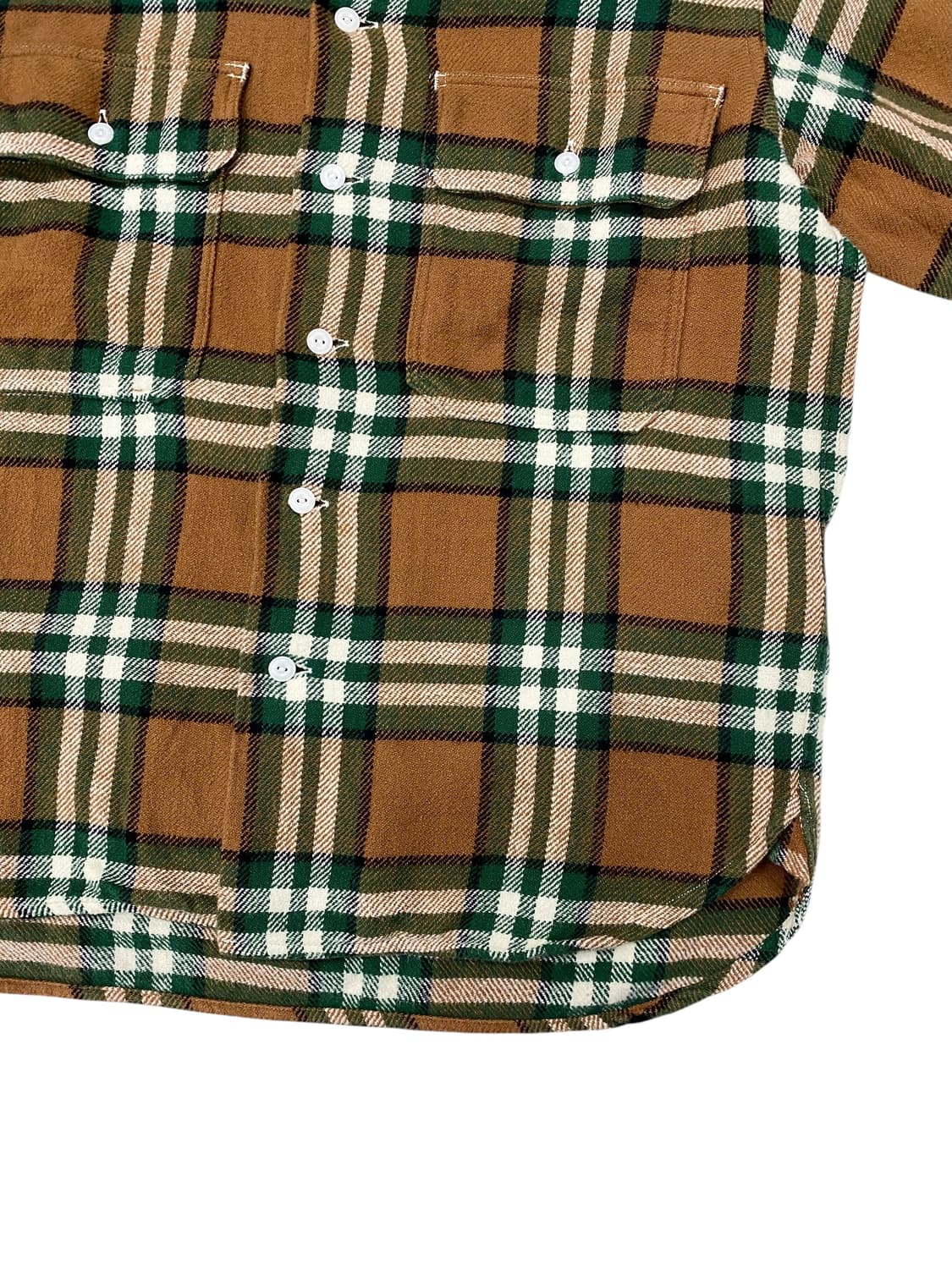 캡틴 선샤인 플란넬 유틸리티 오픈 칼라 셔츠 상품이미지5