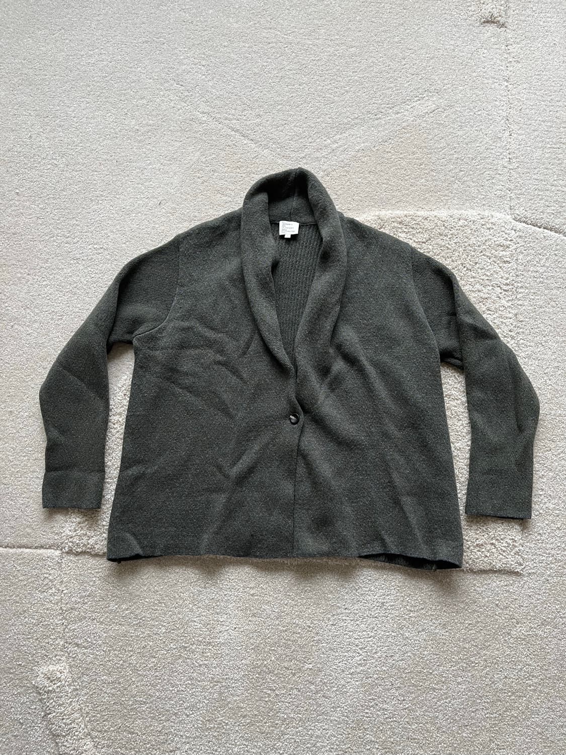 아틀리에 프란세 드 콩페시옹 캐시미어 숄카라 가디건 (100) 상품이미지2